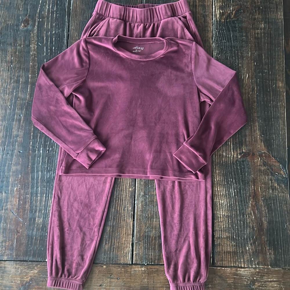 Girls BCG Velour Jumpsuit-Size LARGE 12/14